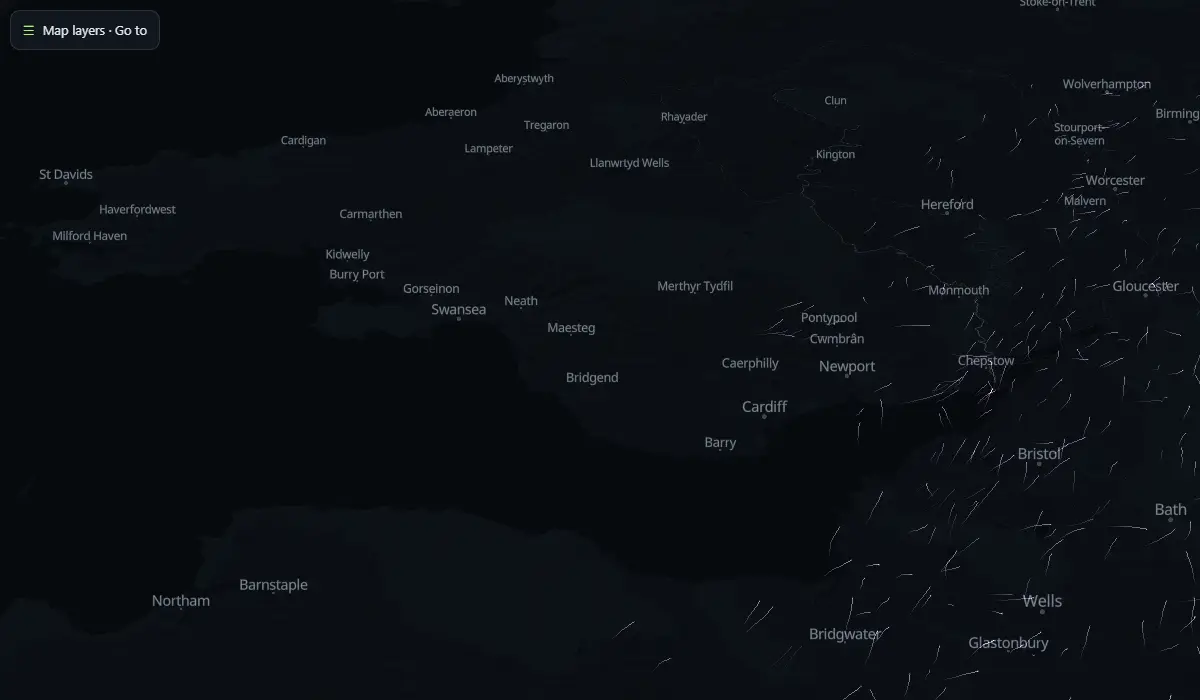 Map of today's pollen in the air, carried by the wind (CAMS model)