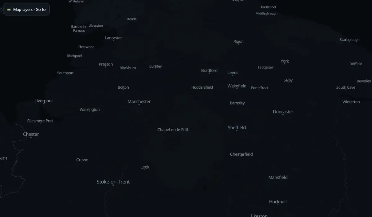 Map of today's pollen in the air, carried by the wind (CAMS model)